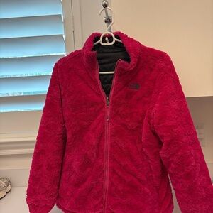 Reversible The North Face Vibrant Pink Fleece Jacket
